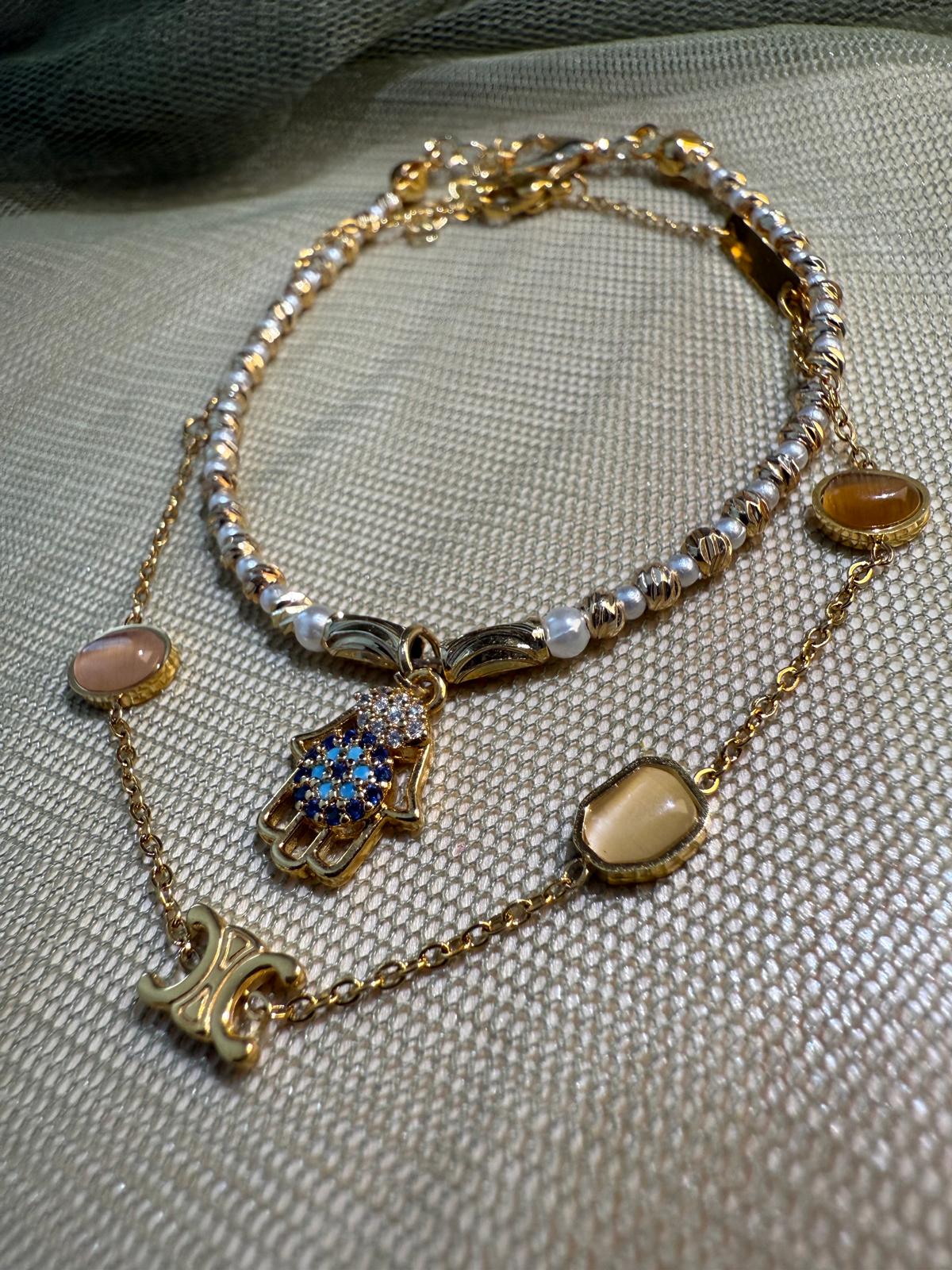 Guardian Duo Hamsa 2'li Bilezik Seti