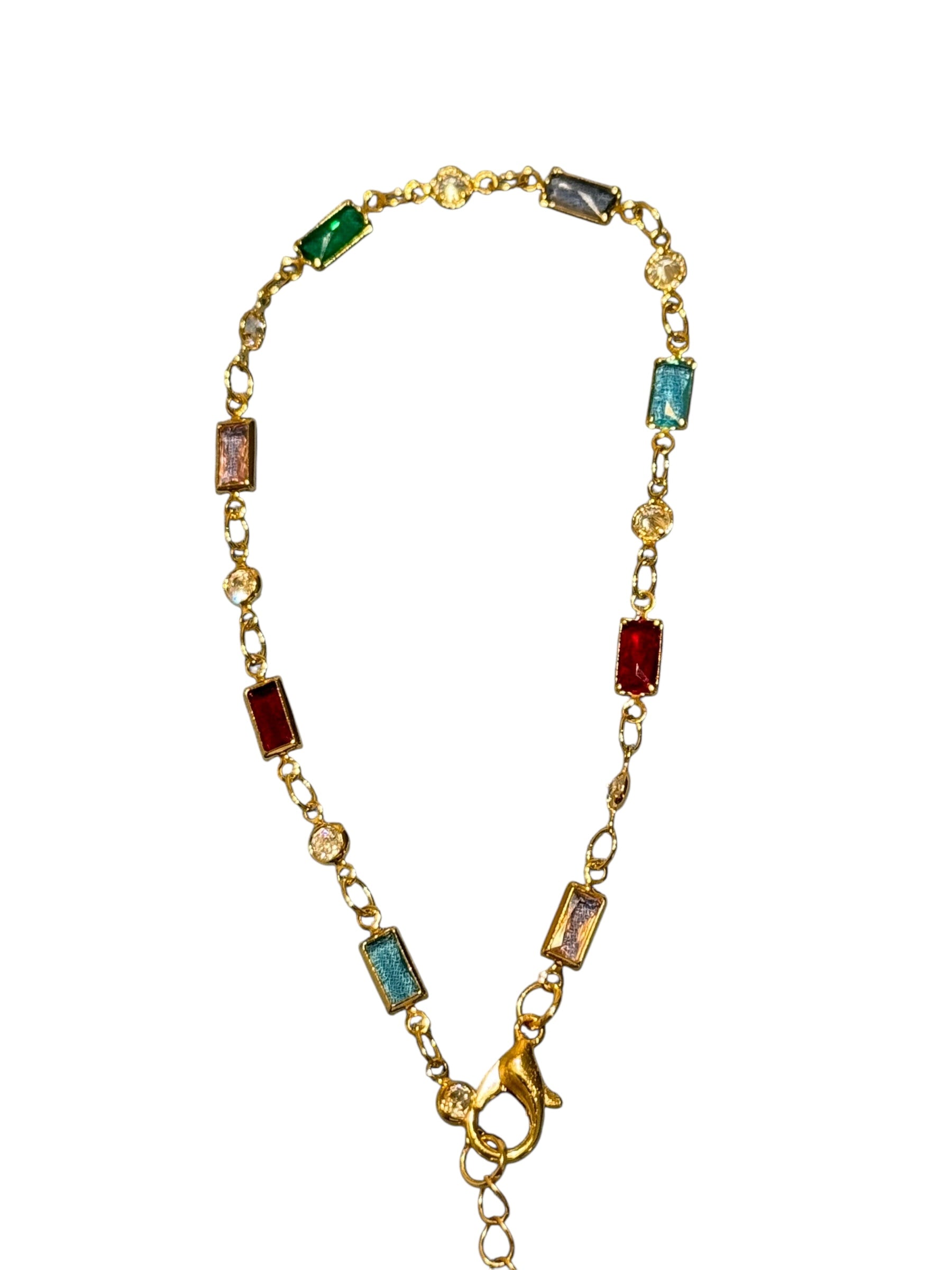 Miluma Taşlı Gold Halhal