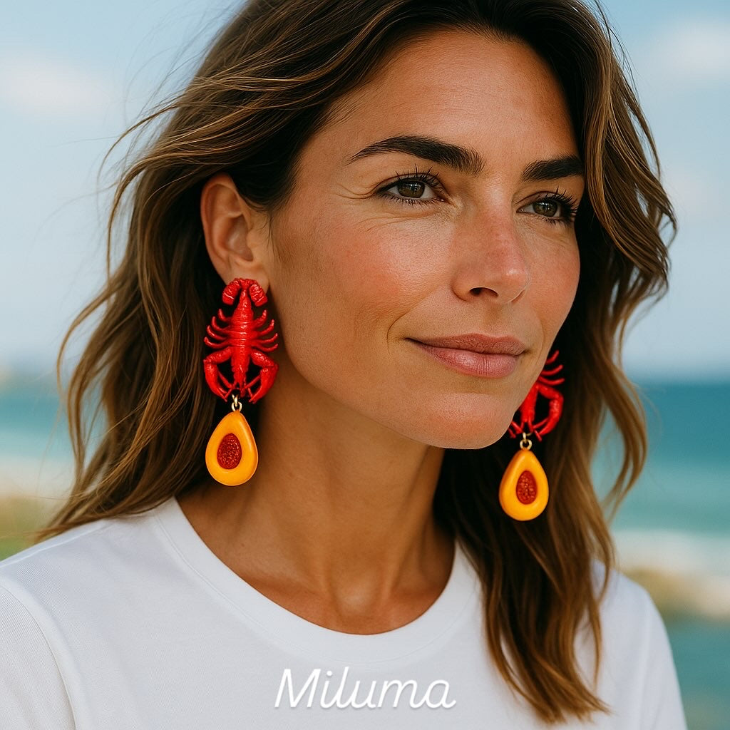 “Miluma Tropik Lobster Küpe