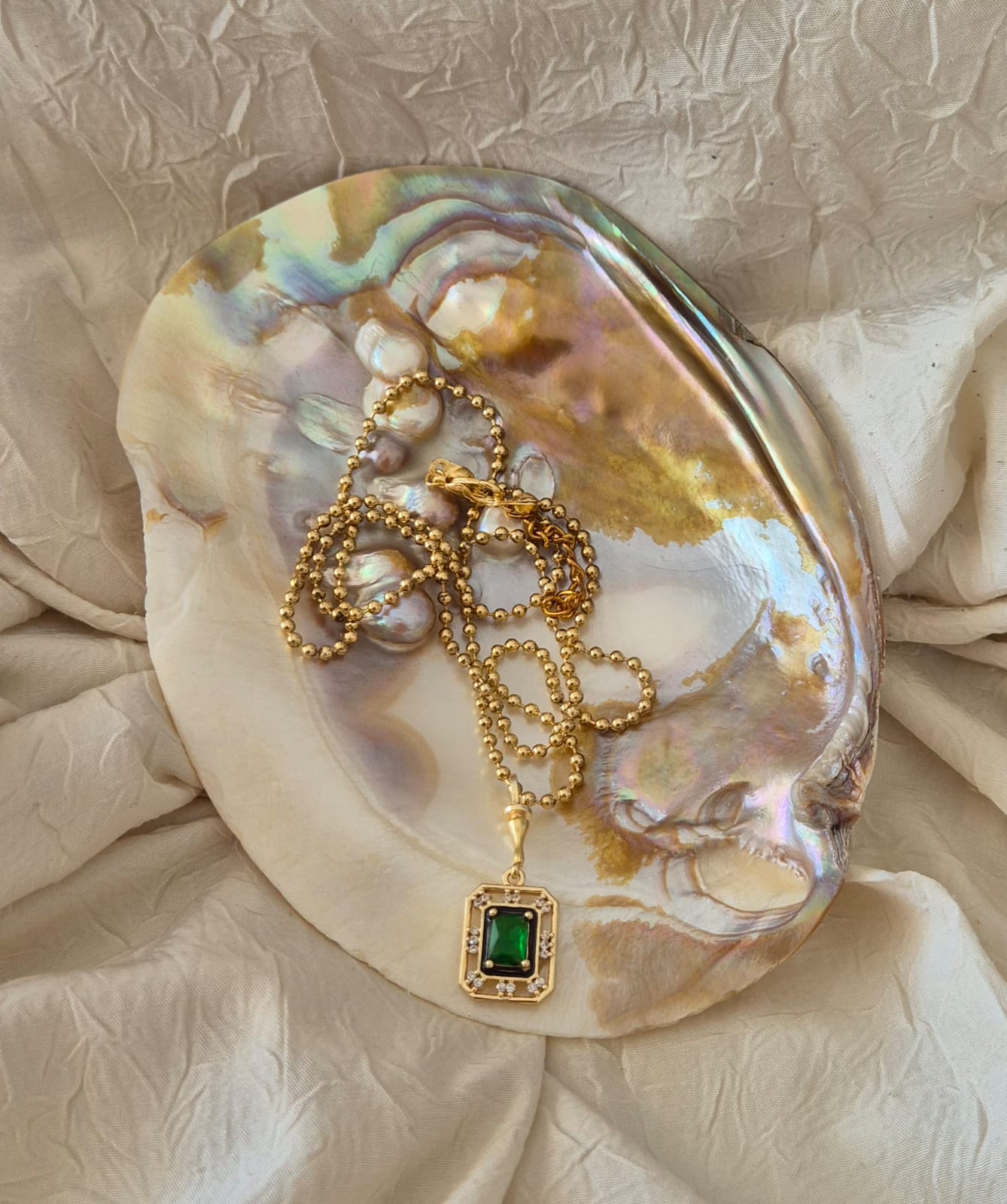 Emerald Stone Uzun Kolye