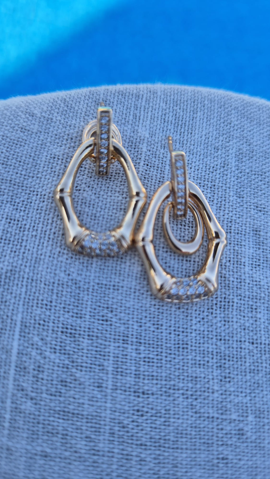 Geometrik Halka Küpe - Rose Gold Xuping