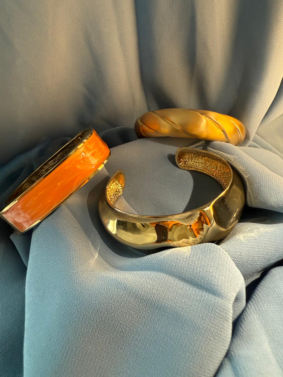 Sunset Turuncu Gold Kelepçe