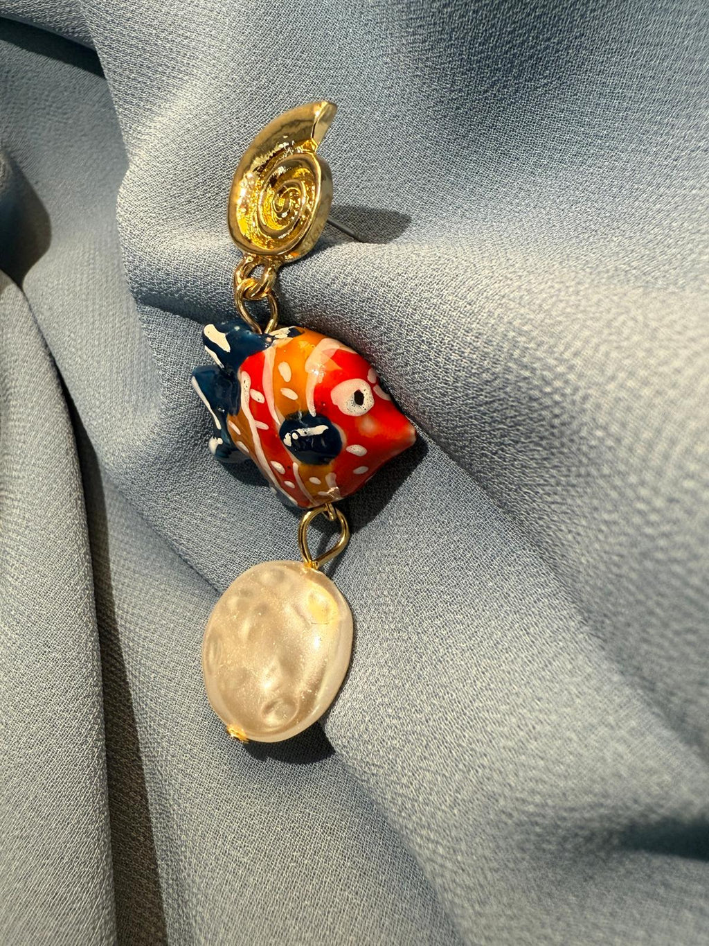 Coral Fish Sallantılı Küpe