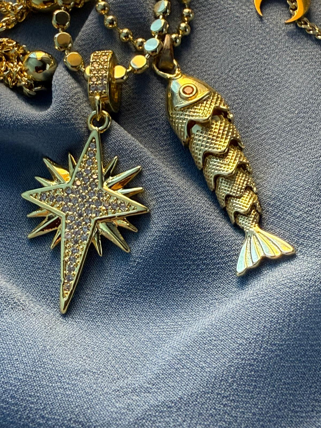 Starburst Celestial Kolye - Yıldız Patlaması Tasarım
